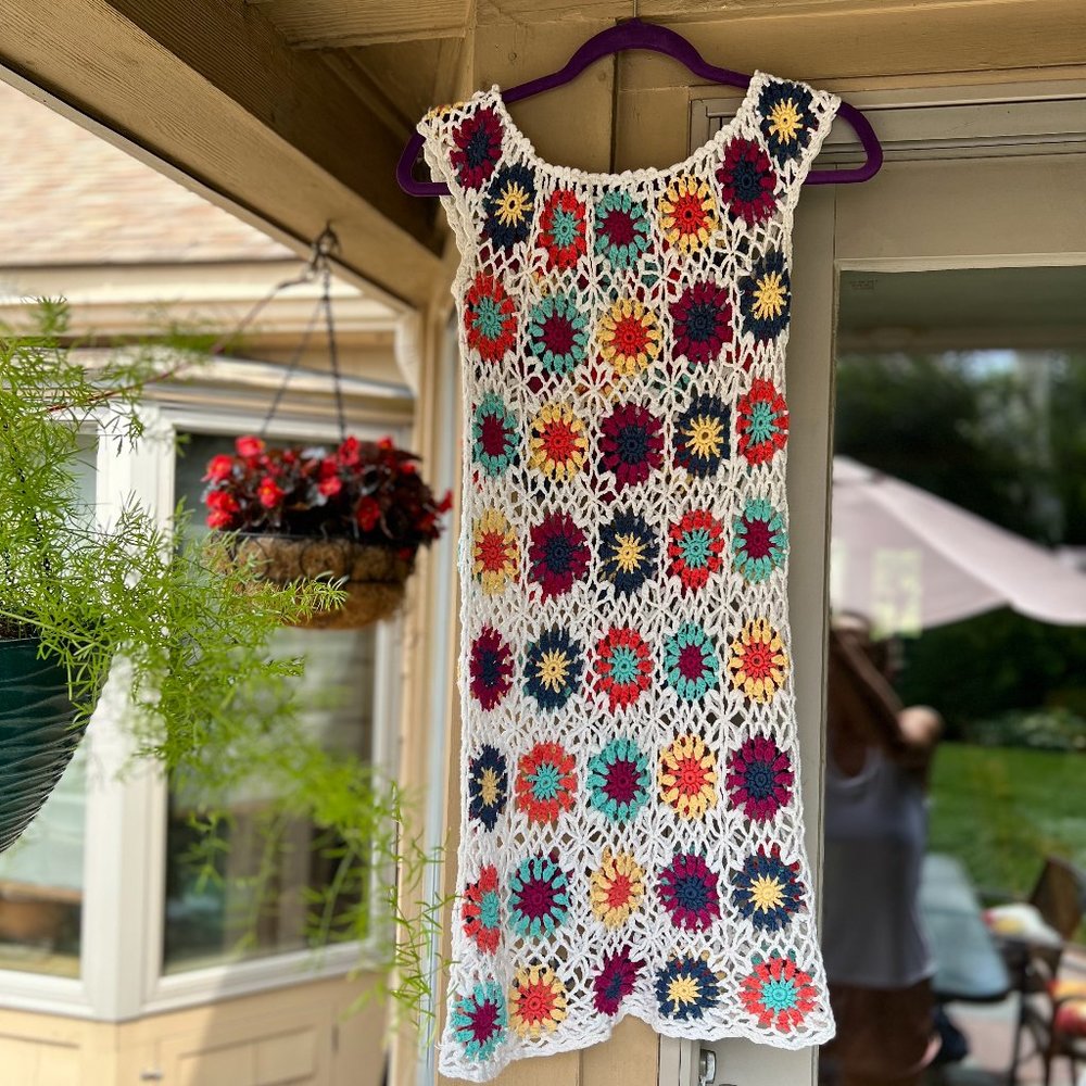 Crochet Beach Cover-Up - Size L